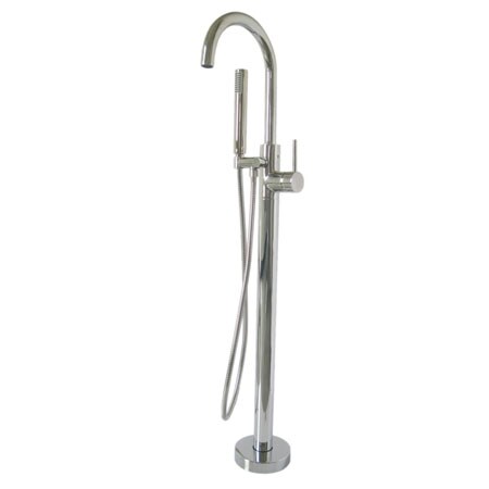 Newport Brass Exposed Tub and Hand Shower Set, Polished Chrome, Floor 2480-4261-26